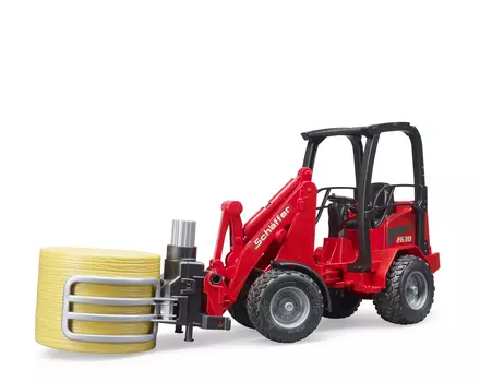 Bruder Погрузчик Schaffer с рулоном