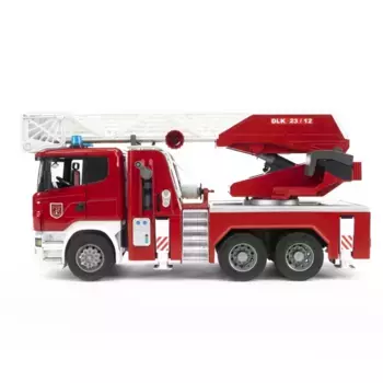 Пожарная машина Scania с выдвижной лестницей и помпой