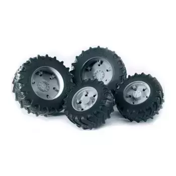 Bruder Шины для системы сдвоенных колёс с серыми дисками