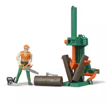 Игровой набор Станок для колки бревен с рабочим