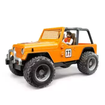 Bruder Внедорожник оранжевый Cross Country Racer с гонщиком