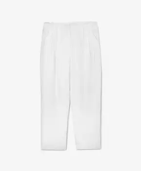 Брюки-бананы из льна белые GLVR (XL)