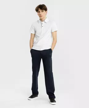 Брюки чинос трикотажные для мальчика синие Button Blue (176*92*75(M))