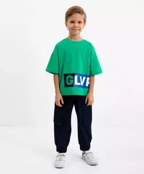 Брюки-джоггеры синие Gulliver (104)