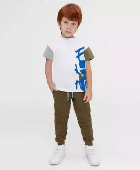Брюки хаки Button Blue (104)