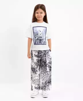 Брюки из футера свободной формы с лампасами Gulliver (110)