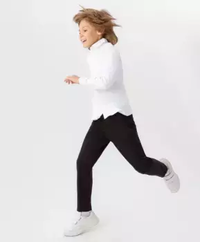 Брюки классические черные Button Blue (134)