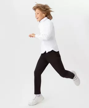 Брюки классические черные Button Blue (158)