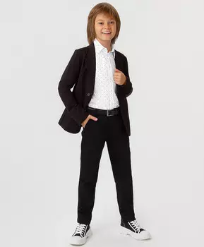 Брюки классические черные Button Blue (170)