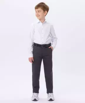 Брюки классические серые Button Blue (158)