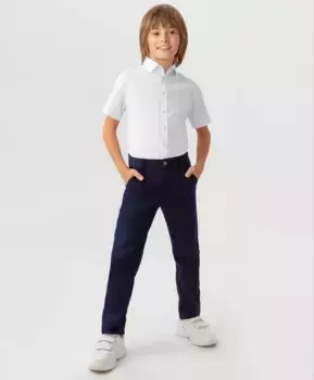 Брюки классические синие Button Blue (152)