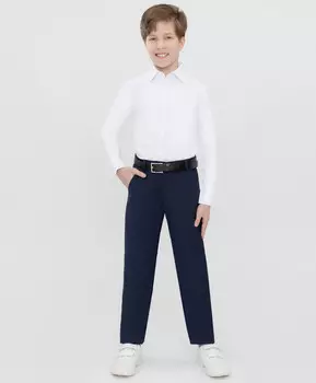 Брюки классические синие Button Blue (164)