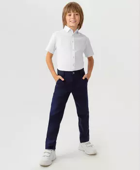 Брюки классические синие Button Blue (170)