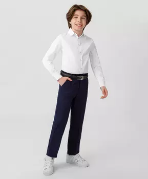Брюки классические темно-синие Button Blue (140)