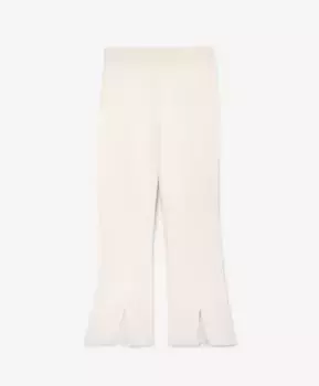 Брюки-клеш молочного цвета GLVR (M)