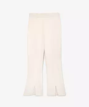 Брюки-клеш молочного цвета GLVR (S)