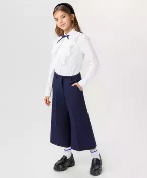 Брюки-кюлоты синие Button Blue (170)