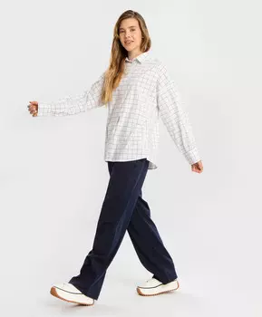 Брюки палаццо с высокой посадкой синие Button Blue (164*84*69(XS))