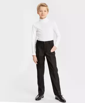 Брюки с элегантными стрелками черные Button Blue