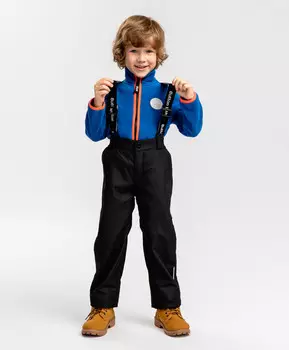 Брюки с флисовой подкладкой черные Button Blue (98)
