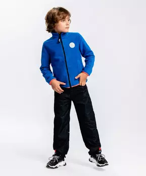 Брюки с флисовой подкладкой черные Button Blue (158)