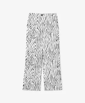 Брюки силуэта палаццо с рисунком GLVR (XL)