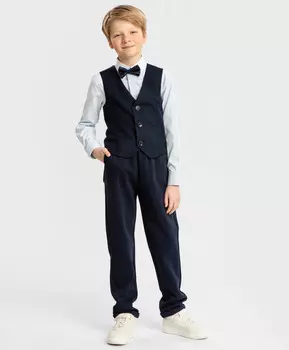 Брюки свободного кроя синие Button Blue (146)