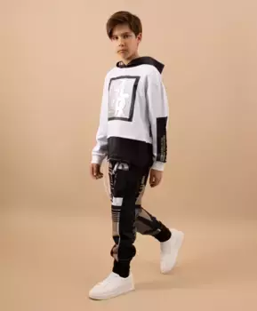 Брюки трикотажные комбинированные Gulliver (146)