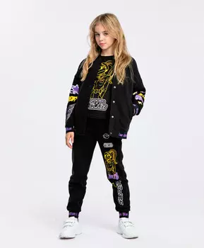 Брюки трикотажные с начесом Button Blue (152)