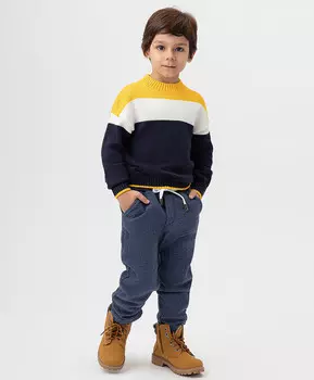 Брюки трикотажные свободные синие Button Blue (98)