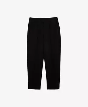 Брюки трикотажные зауженные к низу с поясом на резинке черные GLVR (L)