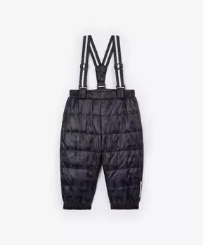 Брюки утеплённые плащевые синие для мальчика Gulliver (86-52)