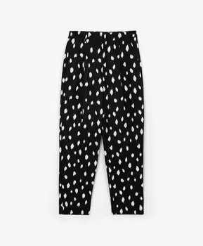 Брюки зауженные к низу с рисунком GLVR (XL)