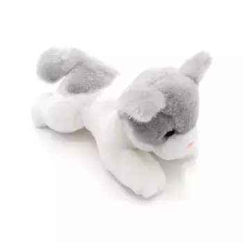 Button Blue мягкая игрушка котенок бело-серый