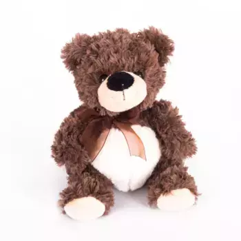 Button Blue мягкая игрушка Мишка коричневый сидячий