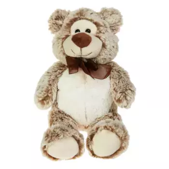 Button Blue мягкая игрушка Мишка Потап бежевый