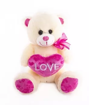 Button Blue мягкая игрушка Мишка Снежок