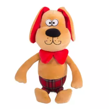 Button Blue мягкая игрушка Собачка - интеллигент с бабочкой