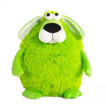 Button Blue мягкая игрушка Собачка - кругляш зеленый