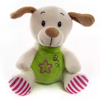 Button Blue мягкая игрушка Собачка с принтом