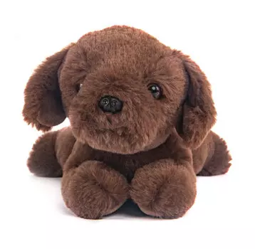 Button Blue Собачка лежачая коричневая, 28 см