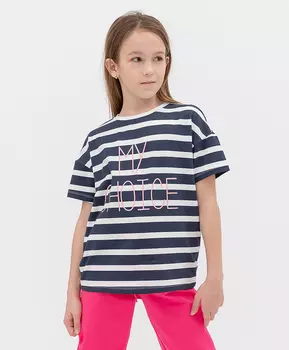 Черная футболка Button Blue