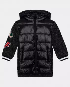 Черное полупальто демисезонное Gulliver