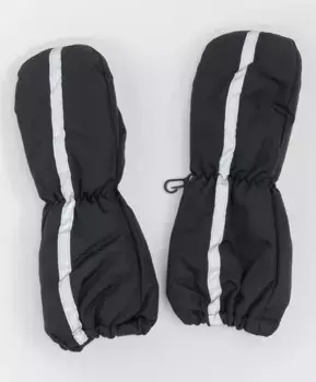 Черные плащевые варежки Button Blue (14)