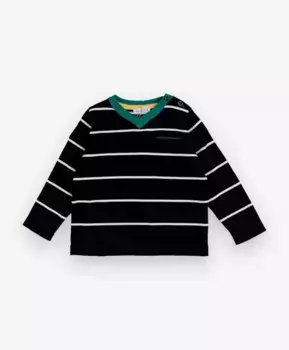 Черный джемпер в полоску Gulliver (92)