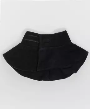 Черный флисовый воротник Button Blue