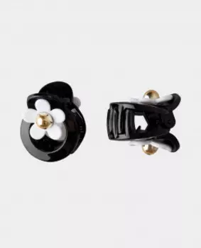 Черный набор заколок с декором Gulliver