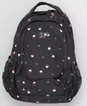 Черный рюкзак для девочки Button Blue (Без размера)