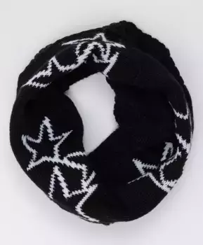Черный вязаный снуд Button Blue (One size)
