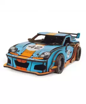 Деревянный конструктор Unimodels Комет ГТС Сине-Оранжевый 219 деталей